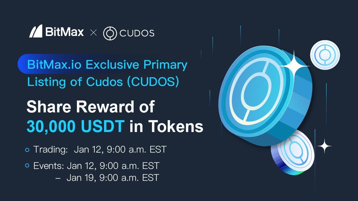 BitMax.io Announced the Primary Listing of Cudos to Support Off-Chain Compute Integrations